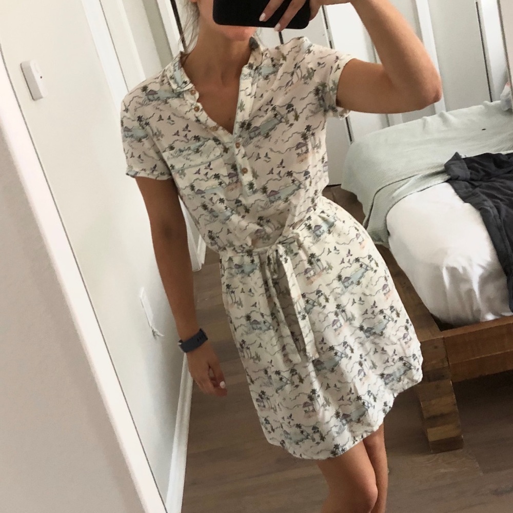 Shirt Dress with Adorable Coastal Print